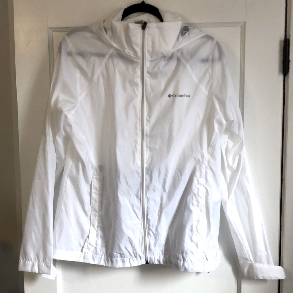 White Columbia Rain Jacket